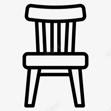 餐椅家具座椅图标