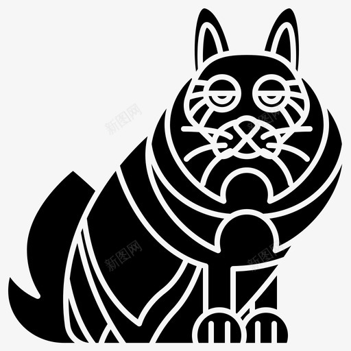 猫森林长发svg_新图网 https://ixintu.com 森林 长发 西伯利亚 斑猫 品种 猫雕文