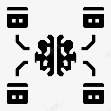 人工智能大脑浏览器图标