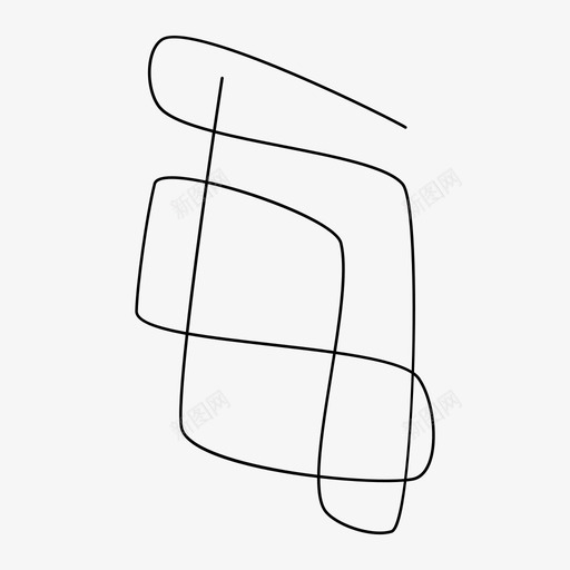 当代艺术线抽象涂鸦svg_新图网 https://ixintu.com 当代艺术 抽象 涂鸦 天真 一行
