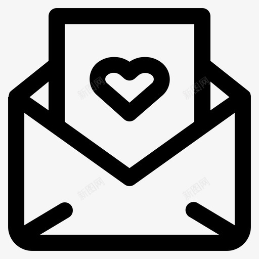 情书信封信息svg_新图网 https://ixintu.com 情书 信封 信息 情人节 爱情 生命线