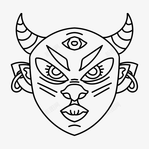 恶魔愤怒冷静svg_新图网 https://ixintu.com 恶魔 愤怒 冷静 黑暗 艺术