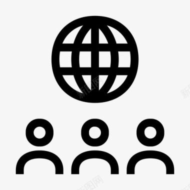 集团全球互联网图标