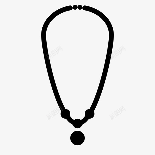项链配饰时尚svg_新图网 https://ixintu.com 时尚 项链 配饰 女士 纯色