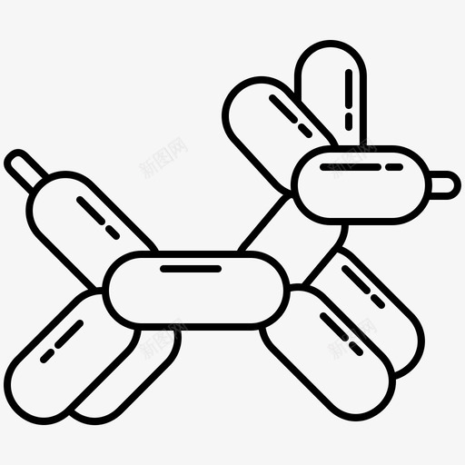 气球孩子狗svg_新图网 https://ixintu.com 气球 孩子 游戏 玩具 嘉年华 系列