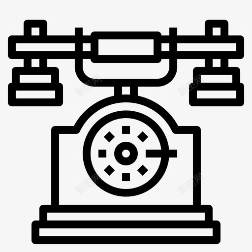 电话复古工具svg_新图网 https://ixintu.com 复古 电话 工具 设备 轮廓