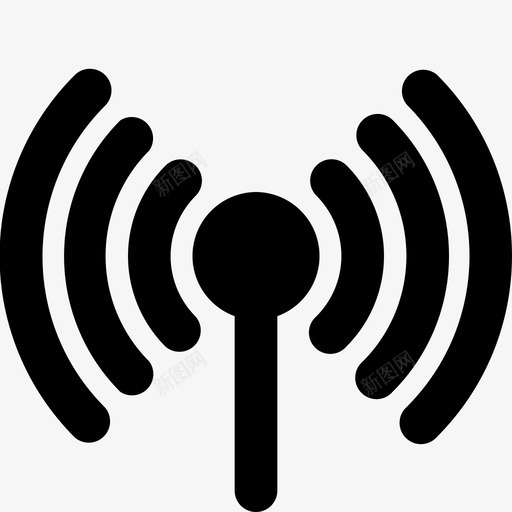 wifi接口基本图示符svg_新图网 https://ixintu.com 接口 基本 图示