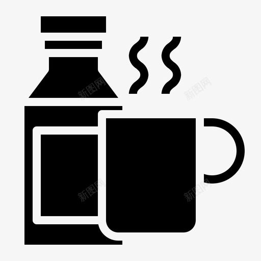 牛奶咖啡杯饮料svg_新图网 https://ixintu.com 饮料 牛奶 咖啡杯 热饮 马克 咖啡 固体