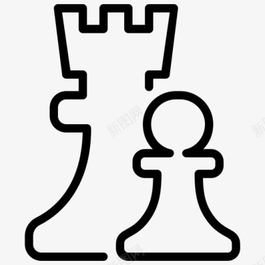 象棋棋子石头图标
