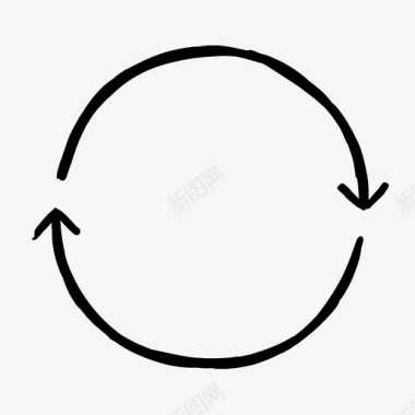 圆形箭头绘制循环图标