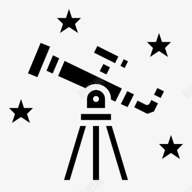 星空凝视科学望远镜图标