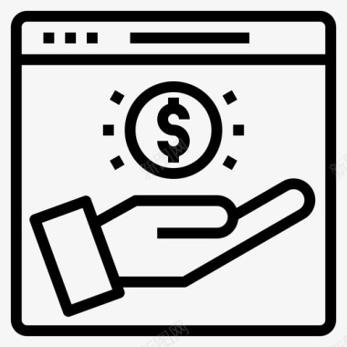 利润网站金钱搜索引擎优化和网页图标
