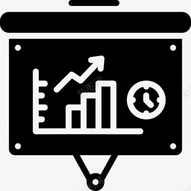 演示分析图表图标