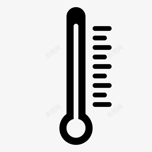 温度计热的温暖的svg_新图网 https://ixintu.com 天气 温度计 温暖 固体