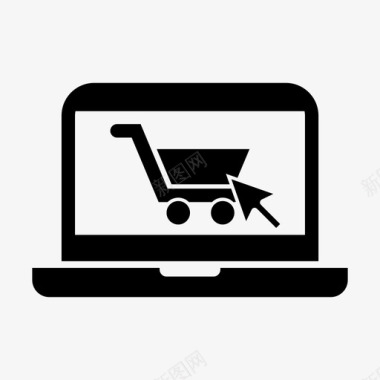网上购物电子商务贸易图标
