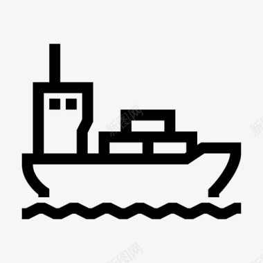 船舶邮轮航运图标