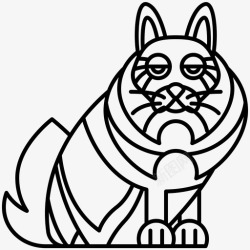 西伯利亚猫猫森林长毛高清图片