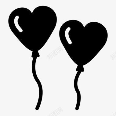 心气球爱情浪漫图标