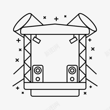 音乐会活动庆典图标