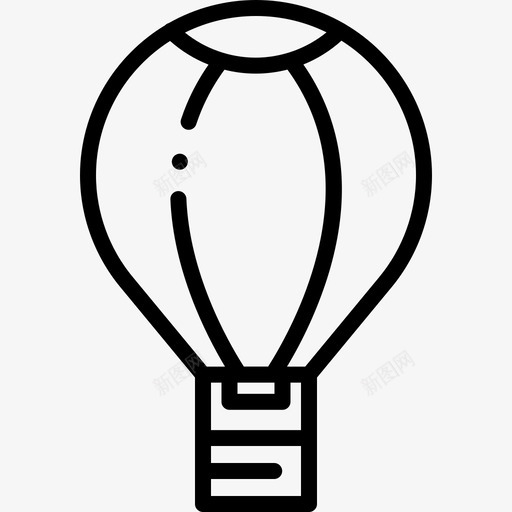 浮空器空气气球svg_新图网 https://ixintu.com 浮空 空气 气球 飞行 天空 运输