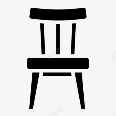 采购产品餐椅餐椅家具图标