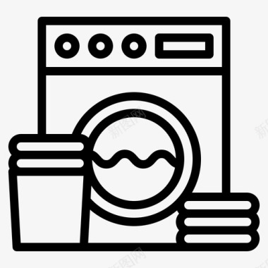 洗衣布活动衣服图标