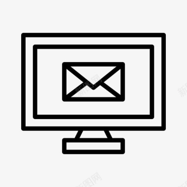 计算机电子邮件托管托管服务器图标