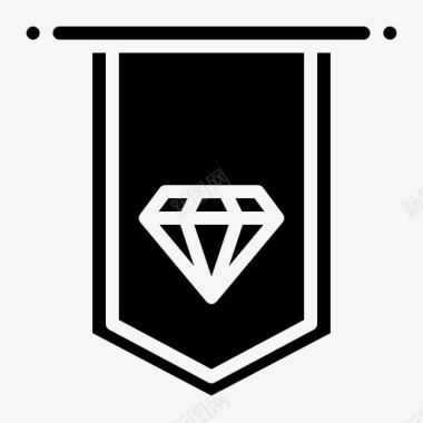 徽章钻石等级图标
