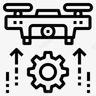 无人机控制工程图标