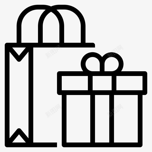购物商务礼品svg_新图网 https://ixintu.com 购物 商务礼品 礼盒 购物袋 商务 概念 大纲