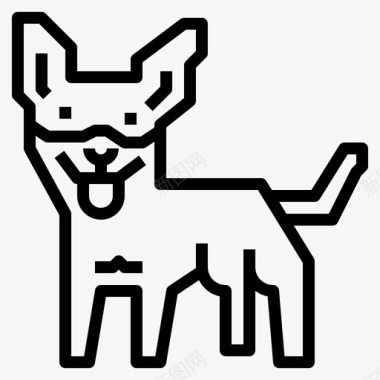 凯尔派狗狗的轮廓图标