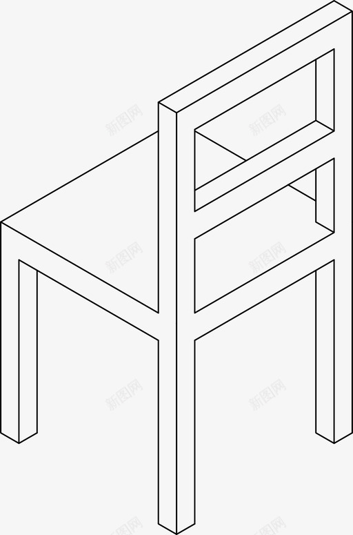 椅子3d家具svg_新图网 https://ixintu.com 椅子 家具 等距 对面 座椅