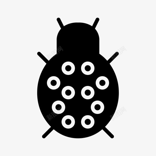 虫子昆虫瓢虫svg_新图网 https://ixintu.com 虫子 昆虫 瓢虫 恶意 软件 病毒 网页设计 字形
