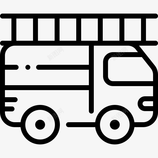 消防车应急救援svg_新图网 https://ixintu.com 消防车 应急 救援 车辆 运输 直线