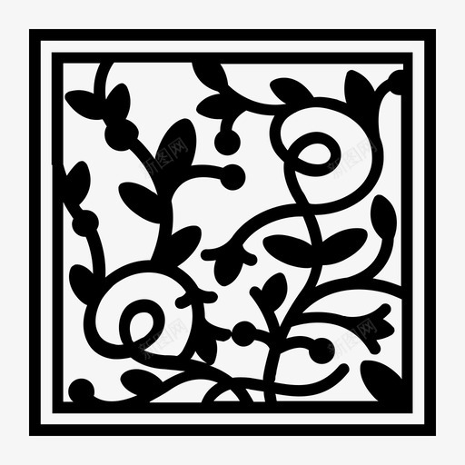 装饰植物花叶svg_新图网 https://ixintu.com 装饰 植物 花叶 自然 装饰品