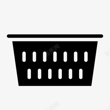 洗衣房篮子清洁图标