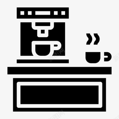 咖啡机咖啡杯咖啡店图标
