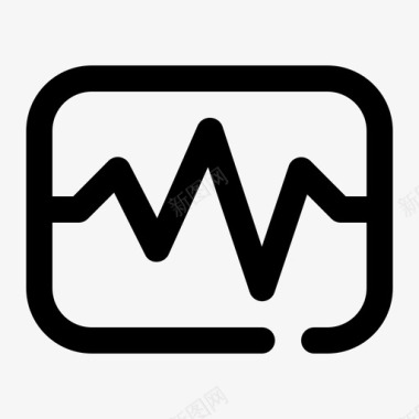 心电图脉搏搏动图标