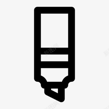荧光笔办公室学校图标