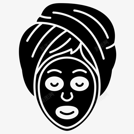 面部护理面膜护肤品svg_新图网 https://ixintu.com 面部 护理 面膜 护肤品 女人 水疗 雕文