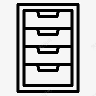 橱柜档案文件图标
