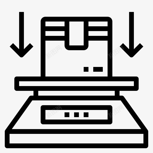 秤交货物流svg_新图网 https://ixintu.com 交货 物流 包装 重量 大纲