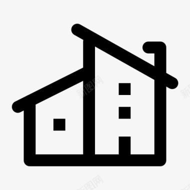 房屋建筑建筑物图标