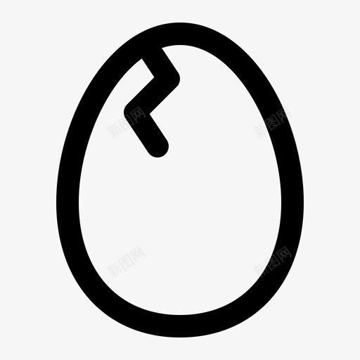 裂纹鸡蛋有机svg_新图网 https://ixintu.com 鸡蛋 裂纹 有机 蛋白质