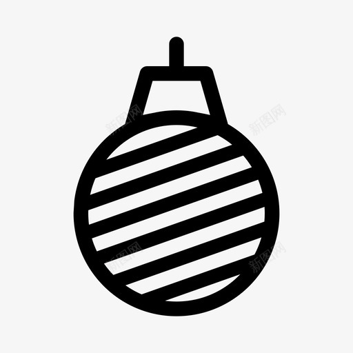玻璃球饰品圣诞节圣诞老人svg_新图网 https://ixintu.com 玻璃 饰品 圣诞节 圣诞老人