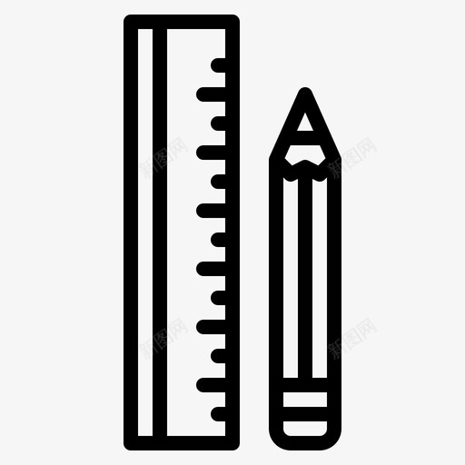 铅笔设计图形svg_新图网 https://ixintu.com 铅笔 设计 设计图 图形 尺子 工具 图形设计