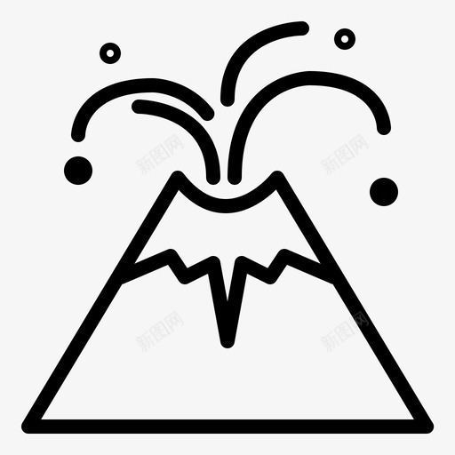 火山爆发灾难山脉svg_新图网 https://ixintu.com 火山 爆发 灾难 天气 山脉 气和