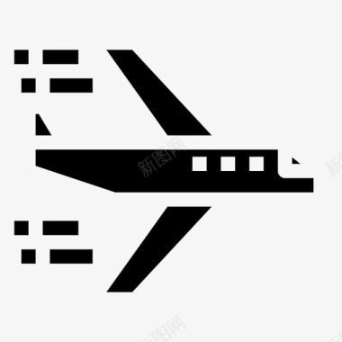 航运飞机物流图标