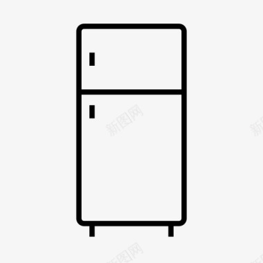 冰箱冷藏室家具图标