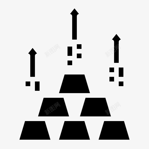 黄金箭头增长svg_新图网 https://ixintu.com 投资 黄金 箭头 增长 稳健